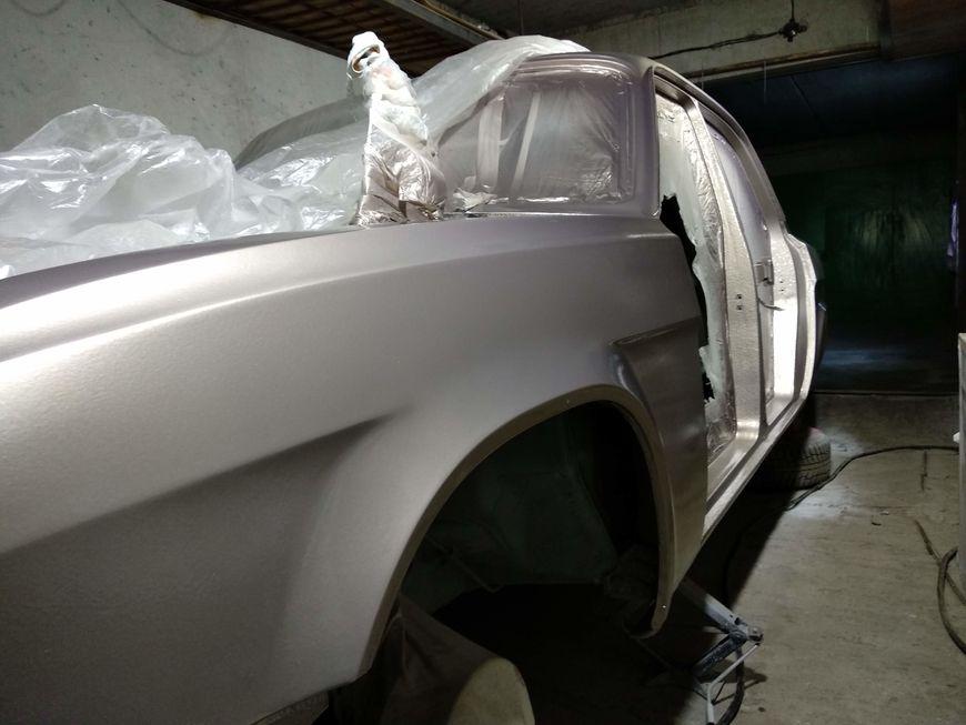 Fender installed in place - front view