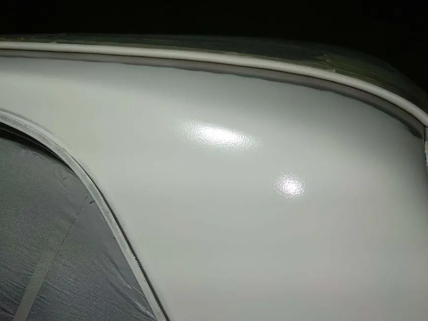 Rear left pillar primed two coats with primer HB BODY 970