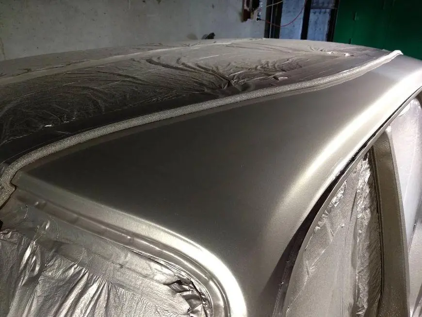 Painted roof surface - front view