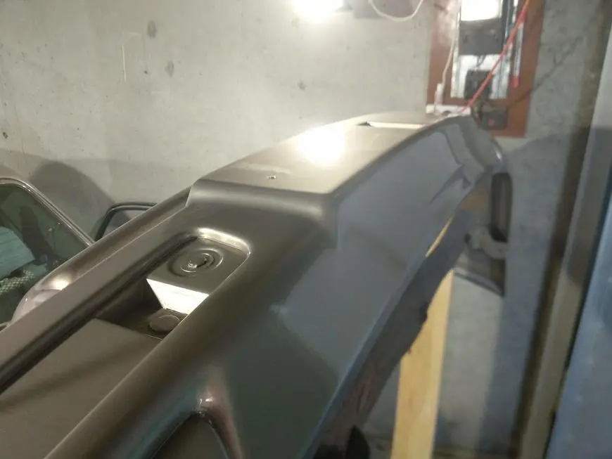 Front bumper after painting