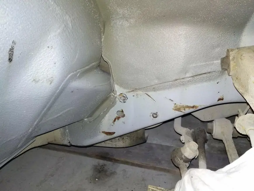 Body condition after cleaning from dirt and rust