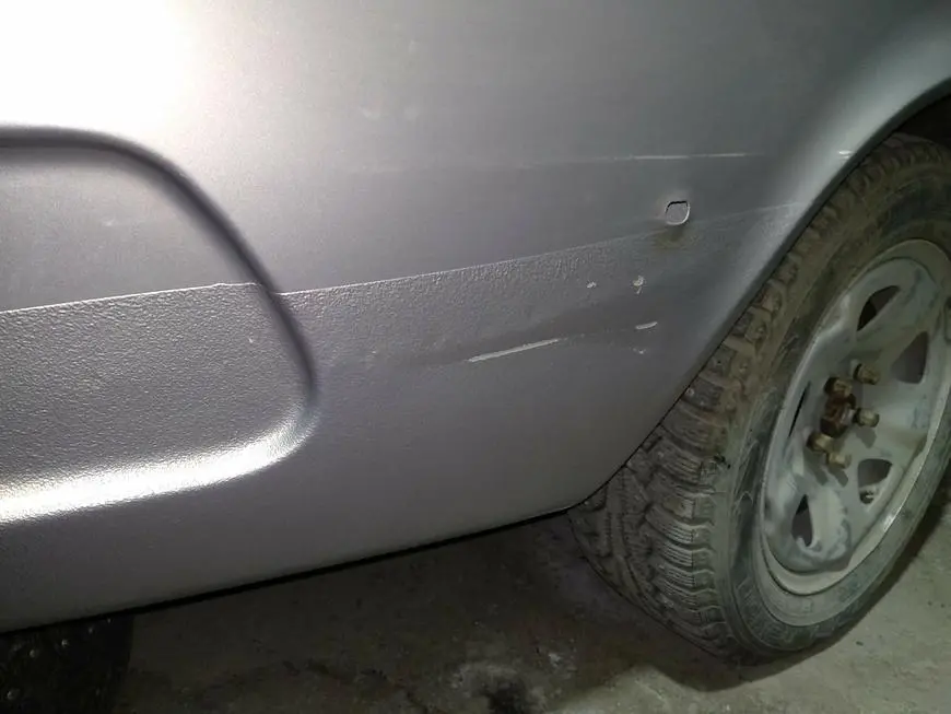 Body condition after cleaning from dirt and rust