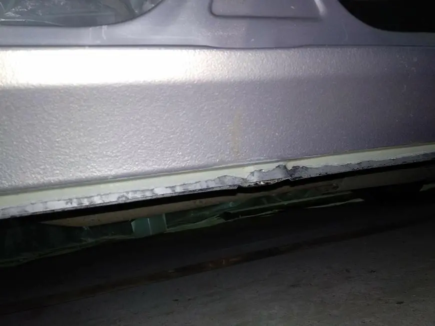 Body condition after cleaning from dirt and rust