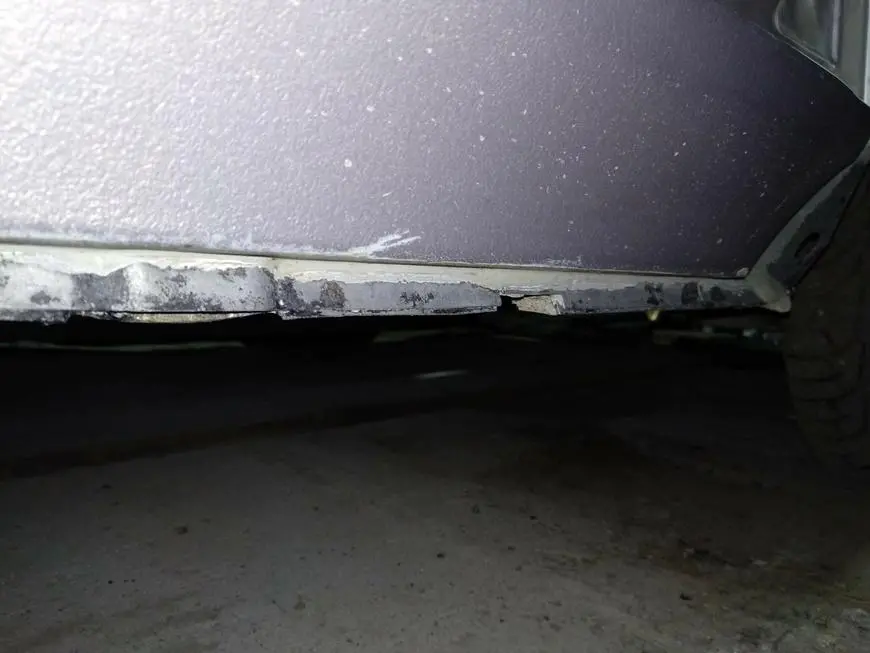 Body condition after cleaning from dirt and rust