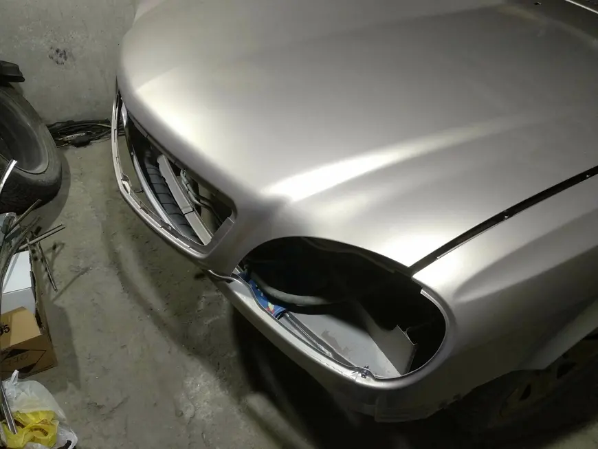 The result of painting the car body Volga