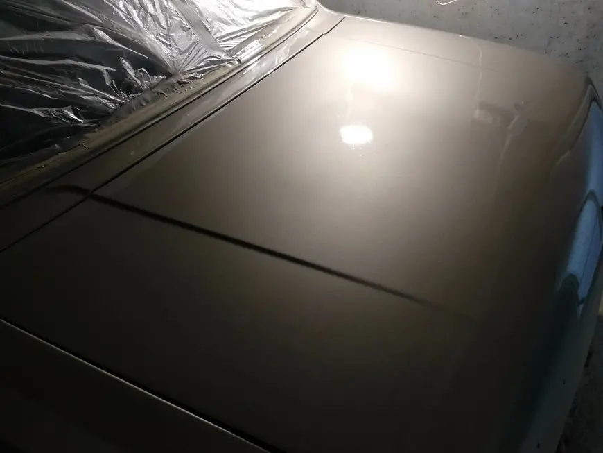 The result of painting the car body Volga