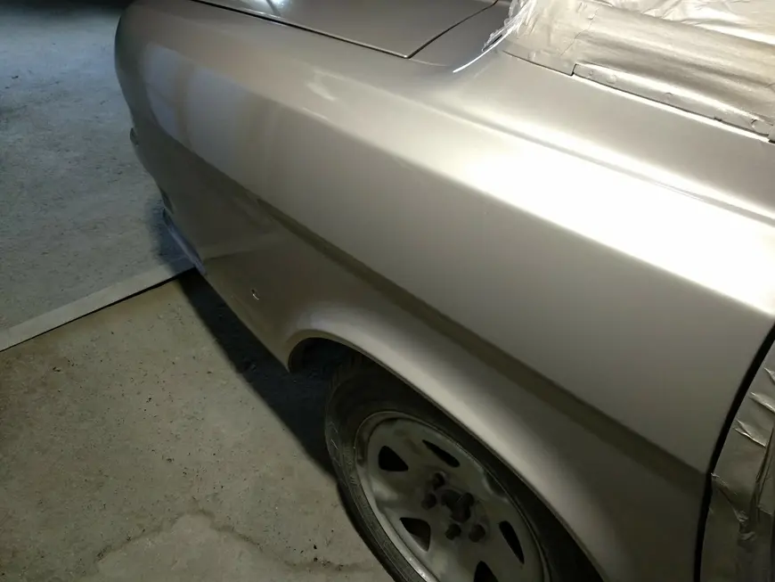 The result of painting the car body Volga