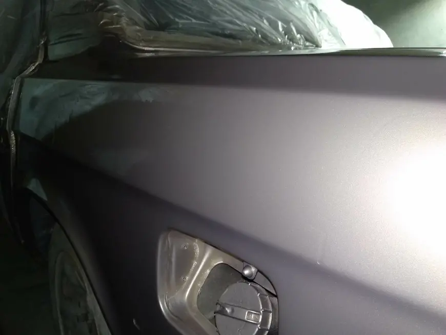 The result of painting the car body Volga