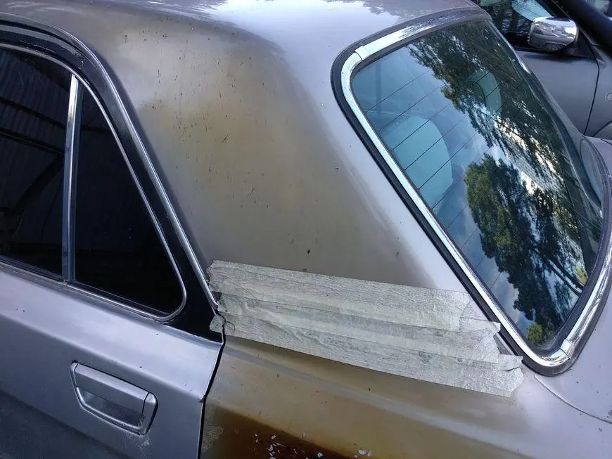 Left rear pillar