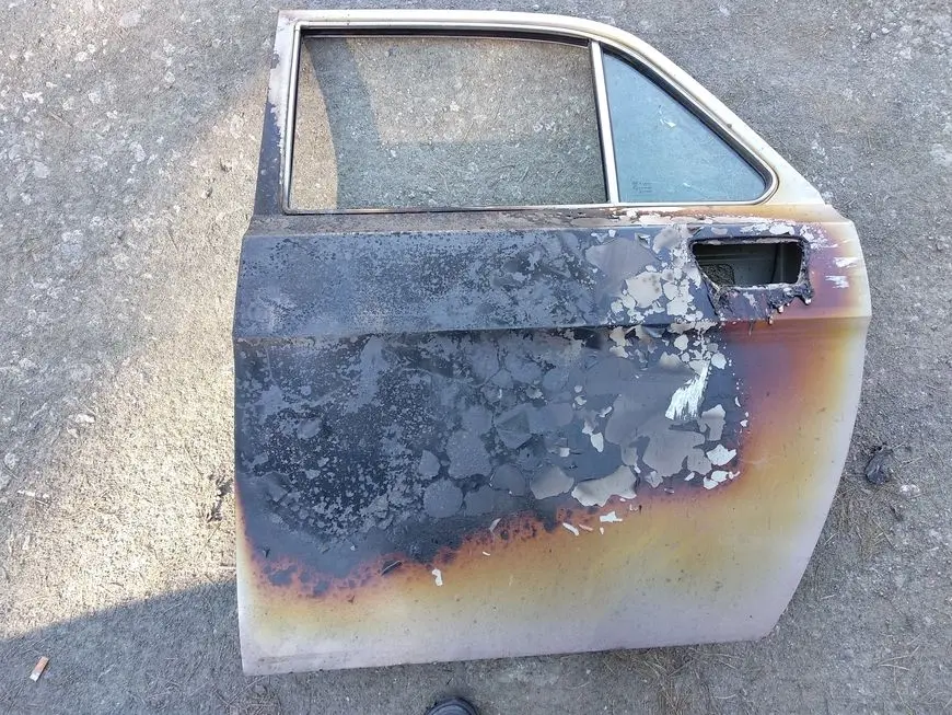 Left rear door from the outside