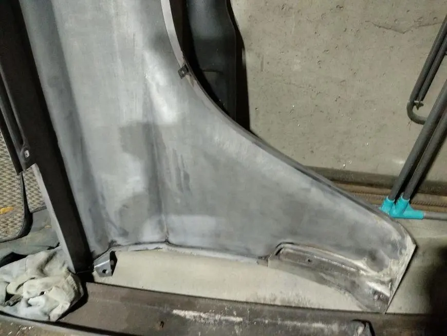 Final processing of the inner rear of the wing